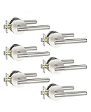 Asidrama 6 Pack Privacy Brushed Nickel Door