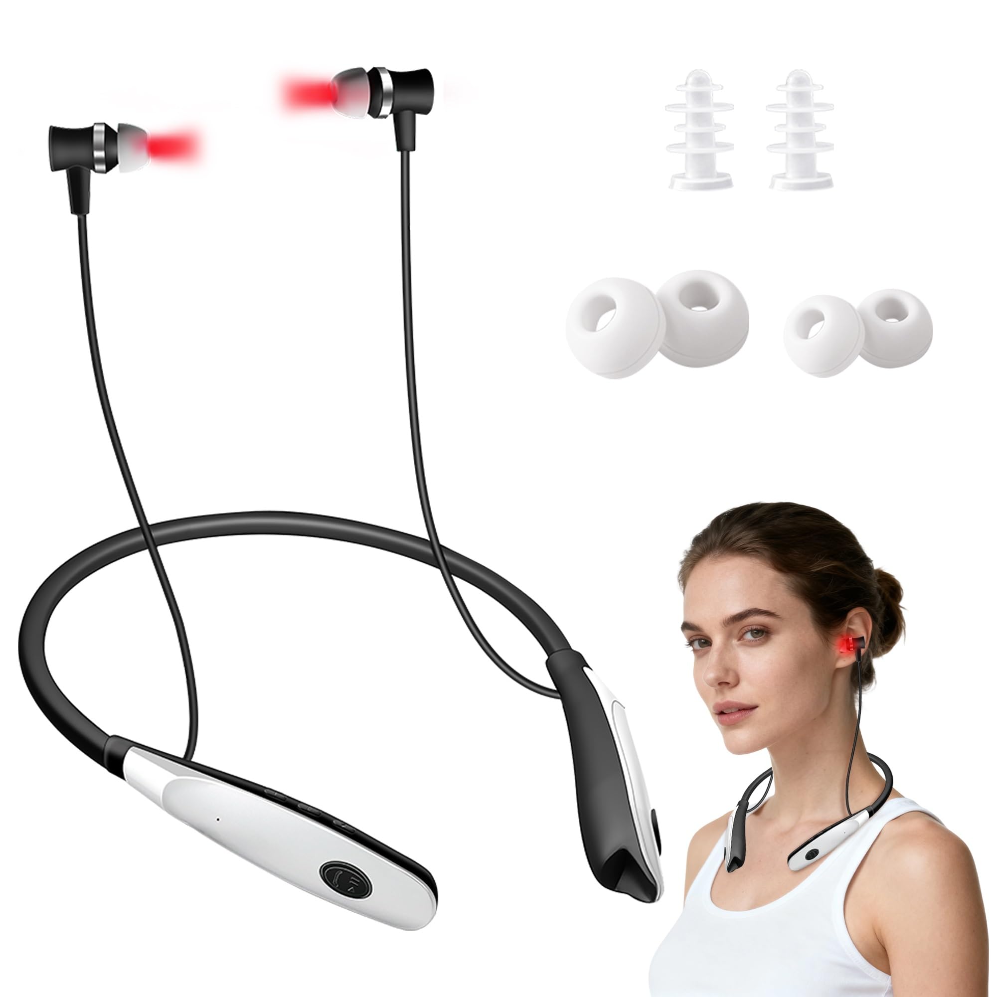 Photo 1 of 2026 Upgraded 2-in-1 Red Light Wellness Device for Ears & Nose – 650nm LED Wearable, Hands-Free Neck Design, Lightweight for Daily Ear & Nasal Comfort and Relaxation