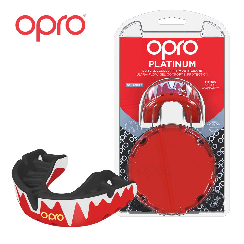 OPROMouthguardAdultCustomFitPlatinumLevelGumShieldforBall