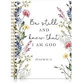 QYUVK Be Still and Know That I Am God Hardcover 160 Pages Ruled Spiral Notebook, Christian Notebook Journal, Prayer Journal Christian Gifts for Women, Bible Journal Gifts for Note Taking