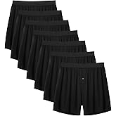 Expertoftio Boxers for Men Viscose from Bamboo Men's Underwear Boxer Shorts Breathable Mens Boxer, Loose Fit 7 Pack, No Logo