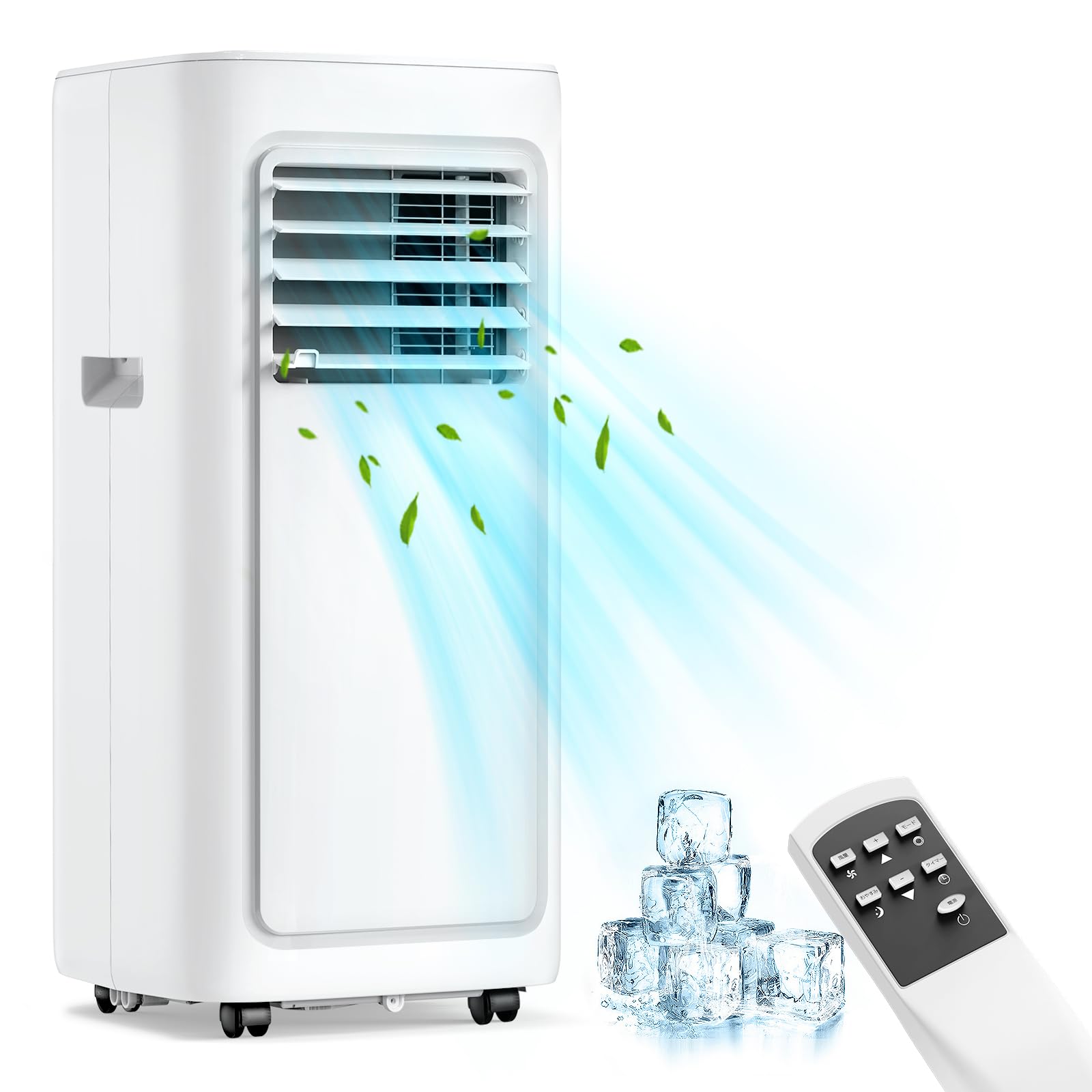 JYWINA スポットクーラー 家庭用 移動式エアコン【2025新型】冷房8畳 2.35kW ノンドレン 除湿35L/日 小型 ポータブルクーラー スポットエアコン 静音 業務用 冷房 置き型エアコン ポータブル 移動式クーラー 工事不要 窓用 ６畳 8畳 冷風機 窓パネル 排熱ダクト リモコン付 車中泊 持ち運び 屋外 室内 簡易冷房器具 暑さ 熱中症対策商品画像