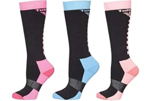 TuffRider Ladies Neon Winter Thermal Knee Hi Socks - 3 Pack