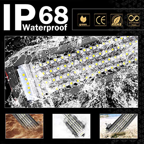 image for LED Light Bar, OFFROADTOWN 15 inch 260W LED Work Light Two-side Shoote