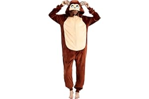 Yemnut Snug Fit Adult Unisex Onesie Cosplay Costume，One Piece Pajama Halloween Homewear Suit for Women and Men