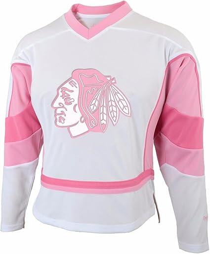 pink blackhawks jersey
