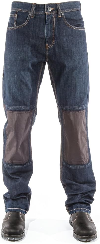 FXD Men's WD.1 Original Denim Work Pant, Indigo Stomp Wash