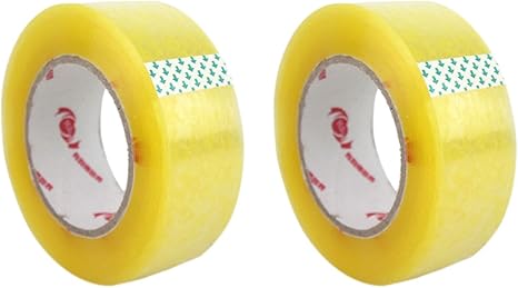 Amazon Co Jp Nuolux 2個 透明 梱包テープ カートンテープ ガムテープ Opp 粘着テープ フィルムクロステープ 養生テープ クリア パッキング テープ 粘着 シール 包装テープ 4 5x2 0cm ホーム キッチン