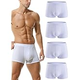 Hoerev Pack of 4 Mens Super Soft And Comfortable Fiber Briefs Trunks Underwear