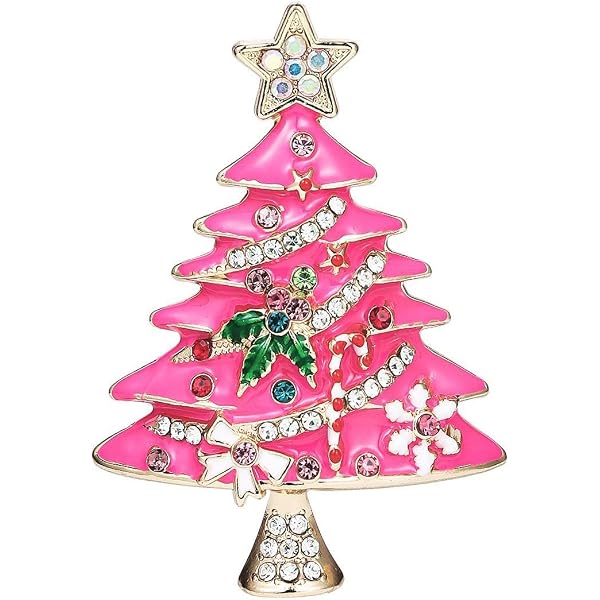 Christmas Brooch Pins For Women – Dainty Rhinestone Snowflake Tree Bell Reindeer Enamel Holiday Pins - View #6