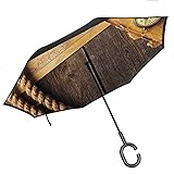 Reverse Umbrella, with C-Shaped Handle, Folding