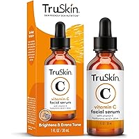 TruSkin Vitamin C Serum For Face – Anti Aging Formula with Vitamin C, Hyaluronic Acid, Vitamin E – Brightening Serum – Improv