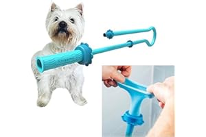Rinseroo Pet Shower Hose: Slip-On Dog Wash Hose Attachment for Shower & Sink - Pet Bather, Fits Showerhead Up to 4” Wide, Faucet Adapter, 5ft Hose (Not for Tub). Includes Spare Connector