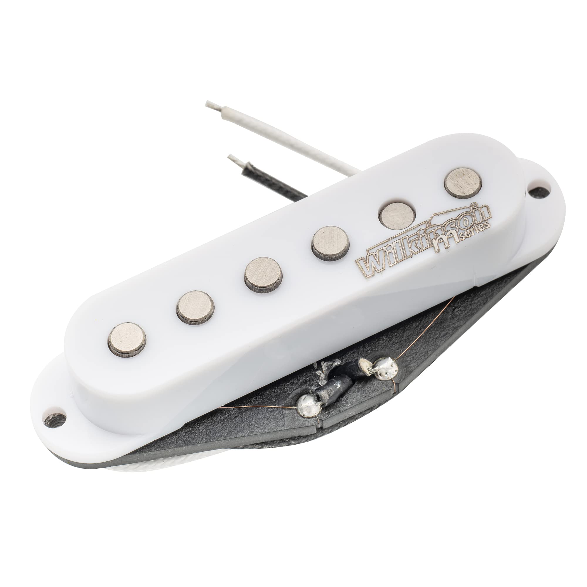 Wilkinson Vintage Tone Alnico 5 Single Coil Pickup for Strat Style Guitar Neck, White