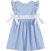 Lil cactus Baby Girls Ruffle Dress with Bows