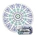 Ricdecor Indian Mandala Microfiber Large Round Beach Blanket with Tassels Ultra Soft Super Water Absorbent Multi-Purpose Towel 59 inch Across (NO.3)
