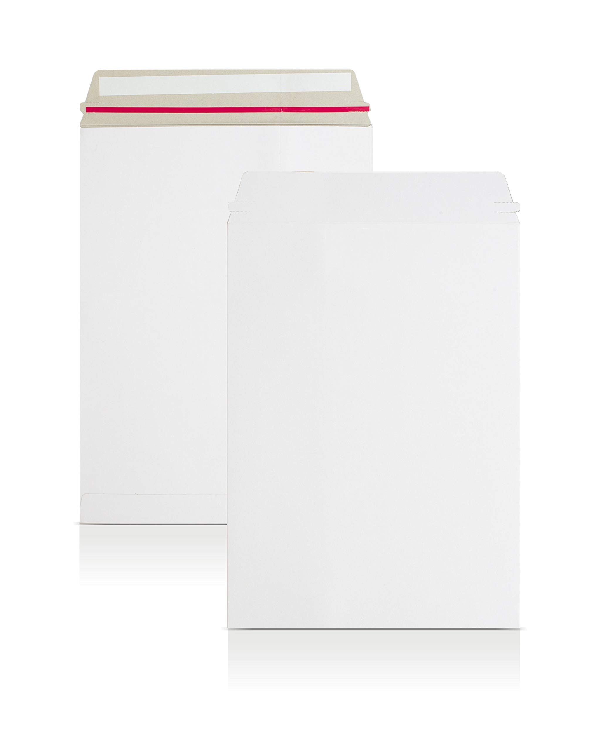 AKAR A4/C4-324x229mm - [Pack of 10] Premium White All Board Envelopes Calendar Board Card Backed envelopes White Board envelopes Peel Seal Card Envelope hardback Envelope