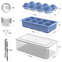 Large Ice Cube Tray for Whiskey: Ice Ball Maker for