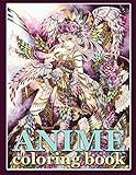 Anime Coloring Book: Coloring Book for Adults and Teens (Grayscale Coloring Book)