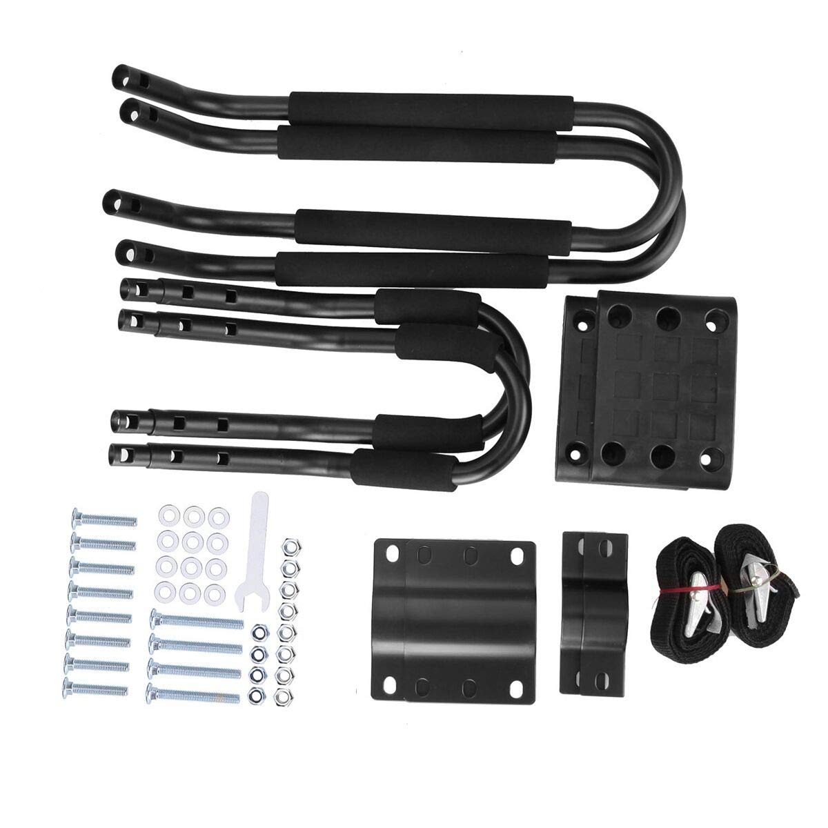 Ambienceo 4 Racks Universal Car Truck Roof Top Mount Carrier Roof Tabla