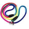 yueton Rainbow Pet Dog Nylon Leash Adjustable Loop Slip Lead Rope