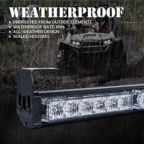 Xprite 30" LED Chase Strobe Light Bar, Offroad Safety Flashing Lightbar