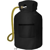 AKEfit Propane Tank Cover 20lb Gas Tank Cover Outdoor Heavy Duty Waterproof Covers Fits Standard 20 lb Tank Cylinder, 13'' x 19.5'' Black