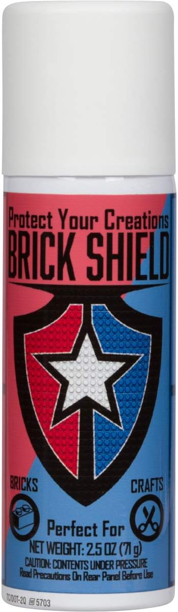 BrickShield Plastic Brick Glue Spray - Temporary Glue for Bricks, Blocks, and More. Non-Toxic! Made in USA!