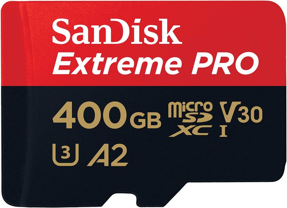SanDisk 400GB Extreme PRO microSDXC Card + SD Adapter A2 U3 V30 200MB/s