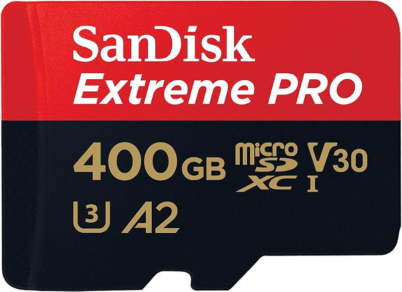 SanDisk 400GB Extreme PRO microSDXC Card + SD Adapter A2 U3 V30 200MB/s