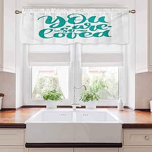 carmaxs Quote Valance Curtains, You are So Loved Text ...