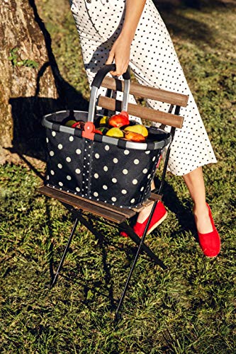 reisenthel Carrybag Fabric Picnic Tote, Sturdy Lightweight Basket for Shopping and Storage, Mixed Dots