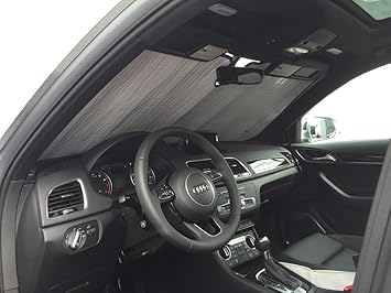 Amazon Com Heatshield The Original Windshield Sun Shade Custom Fit For Audi Q3 Suv 2015 2016 2017 2018 Silver Series Automotive