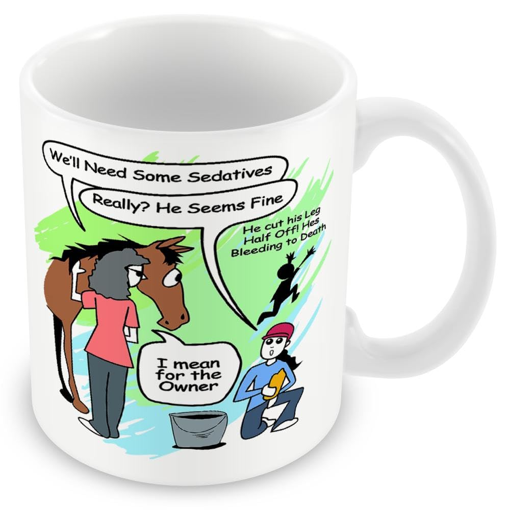 Mug Gift for Horse Riders/Equestrians - Funny Joke Cup