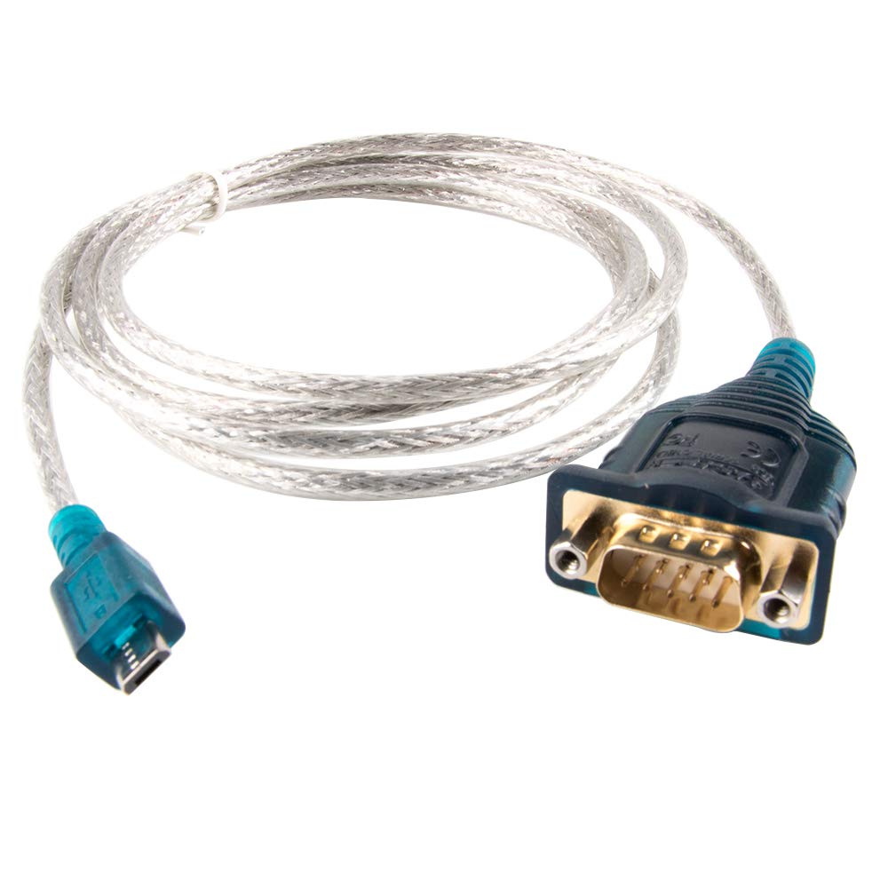 usangreen UC232 FTDI USB RS232 Cable With Db9 Male Full Pinout Compatible With UC232 US232 Micro USB Serial Cable Type C Serial Cable (Micro USB male FT231XS 150cm)