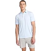 EXPRESS Men’s Everyday Performance Polo – Short Sleeve Striped Stretch Fabric with Moisture-Wicking Comfort