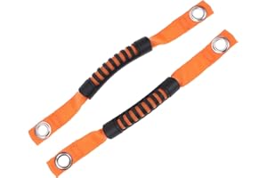 REPAIROCK 2 Pcs Roll Bar Grab Handles for Jeep Wrangler 07-17 for Ford Bronco 21-22 Pickup Grab Handles Grips Roof Rope Handl