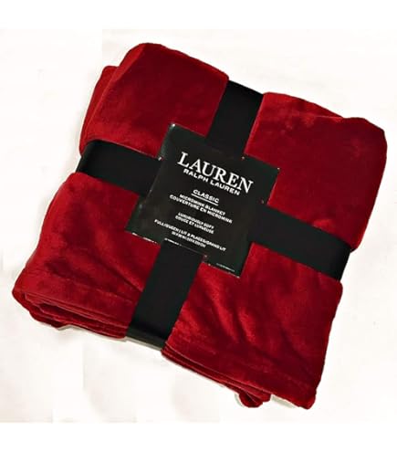 Amazon.com: Lauren Ralph Lauren Plush Micromink Blanket - Navy
