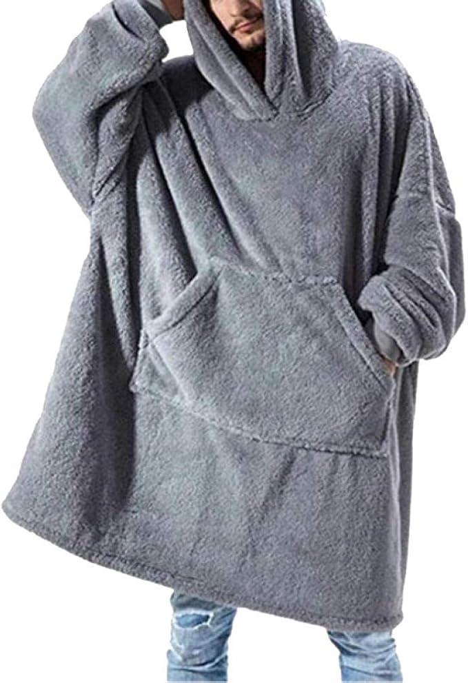 Big Hoodie Blanket with Sleeves Women Oversized Hoodie Fleece Warm Hoodies Sweatshirts Giant Tv