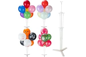 (9 Sets) Balloon Stand Kit, Fenxyo Balloon Sticks Holder with Base for Table Graduation Birthday Wedding Anniversary Baby Shower Gender Reveal Party Decorations