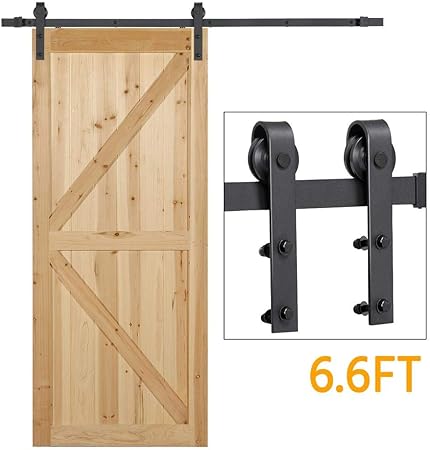 Amazon Com Yaheetech 6 6ft Barn Door Hardware Sliding Farm Closet