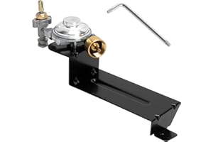 BMMXBI 80476 Valve & Regulator Assembly Replacement for Weber Q200 Q220 Series Gas Grills (2003-2013), Grill Valve Regulator for Weber 394001 396000 396001 396002 566001 566002 566801 567798