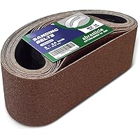 18 Pcs 3 x 24 Inch Assorted Aluminum Oxide Sanding Belt - 60/80/120/150/240/400 Grit