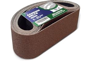 18 Pcs 3 x 24 Inch Assorted Aluminum Oxide Sanding Belt - 60/80/120/150/240/400 Grit