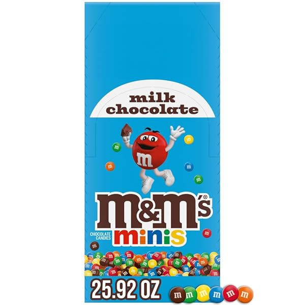M&M’S MINIS FULL SIZE MILK CHOCOLATE CANDY BULK PACK, 1.08 OUNCE (PACK OF 24)