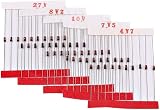Fasizi 300Pcs Zener Diode 1/2W Assorted Kit 2V to 39V 30 Values 0.5W Electronics view 5