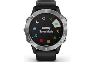 Garmin Fenix 6, Premium Multisport GPS Watch, Heat and Altitude Adjusted V02 Max, Pulse Ox Sensors and Training Load Focus, S