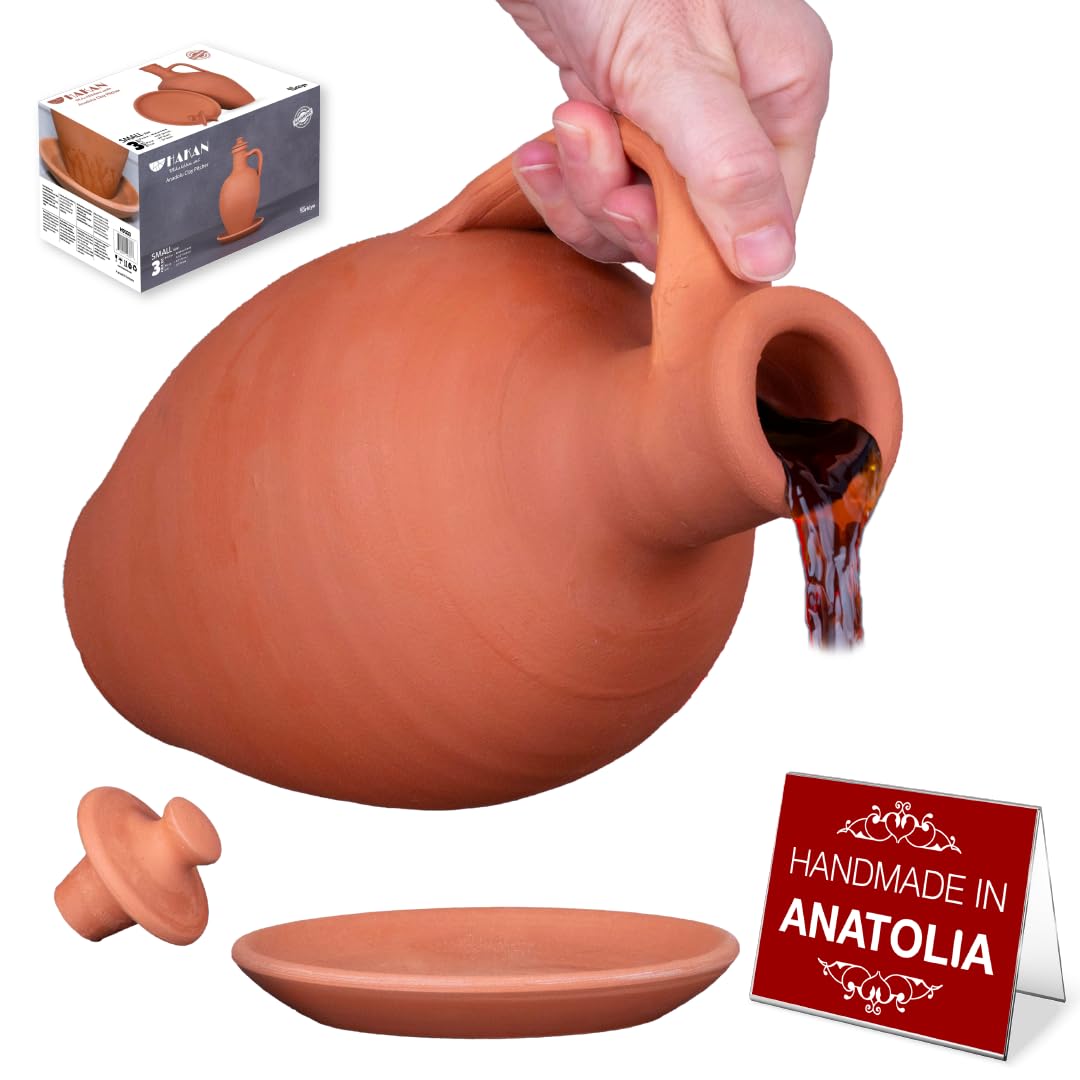 Hakan Anadolu Natural Clay Water Pitcher Set
