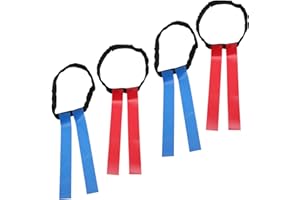 BIUDECO 4pcs Flag Football Waist Belts for Adjustable Rugby Flags with Hook and Loop Closure for Youth