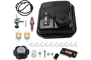 FPTPEHPC Gas Fuel Tank with Fuel Gauge for Predator 212 Hemi Engine for Honda GX200 GX160 for Coleman CT200U BT200X Baja Warrior MB200 196cc 200cc Mini Bike Go Kart Parts